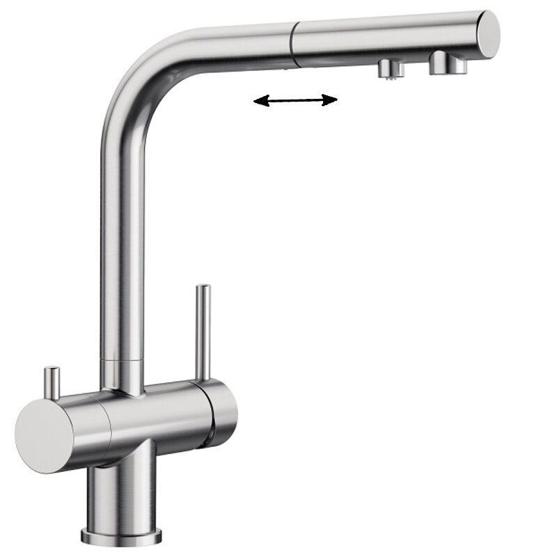 Изображение товара Смеситель для кухни Blanco Fontas-S II 525199 с фильтром из нержавеющей стали