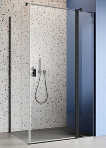 Изображение товара Душевой уголок Radaway Nes 8 Black KDJ II, 80 x 80 см, правая дверь, стекло прозрачное, профиль черный
