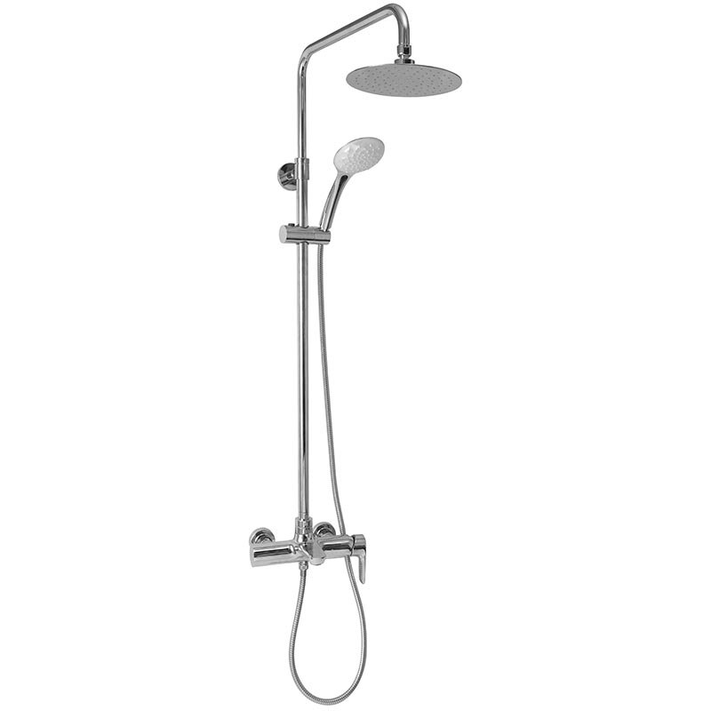 Изображение товара Душевая система Jacob Delafon Aleo E97825RU-4-CP круглый верхний душ хром