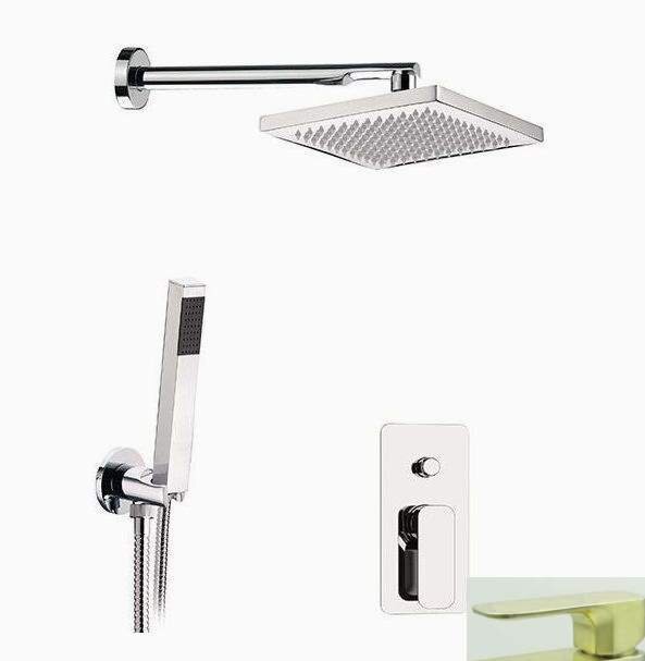 Изображение товара Душевая система Daniel Tiara TA615ZO-DP матовое золото настенная латунь Италия