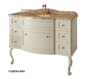 Изображение товара Тумба под раковину Caprigo Imperio 120 см, 7 ящиков, напольная, отделка B002, 11621-B002