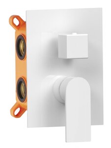 Изображение товара Смеситель AQG Alpha 01ALP351BL для душа на 2 выхода, белый матовый