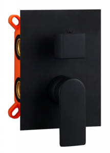 Изображение товара Современный встраиваемый смеситель для душа AQG Alpha 01ALP351NG, черный матовый