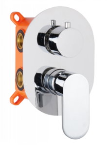 Изображение товара Смеситель для душа AQG Beta 01BET351CR встраиваемый с дивертором и хромовым покрытием