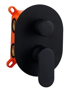 Изображение товара Смеситель AQG Beta 01BET351NG для душа на 2 выхода, черный матовый