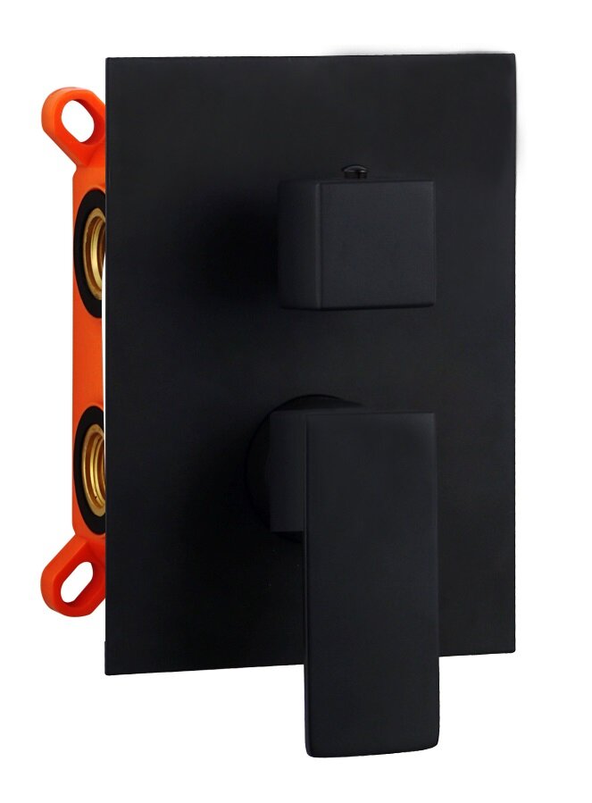 Изображение товара Смеситель AQG Bold 01BOL352NG для душа на 3 выхода черный матовый встраиваемый