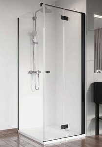 Изображение товара Душевой уголок Radaway Nes 8 Black KDJ-B 80x80 см, правая стекло прозрачное