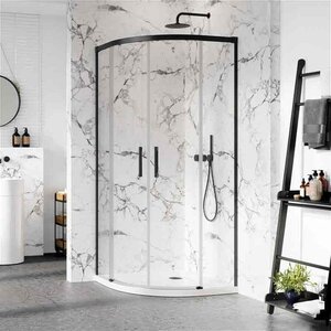 Изображение товара Душевой уголок Radaway Idea Black KDD 90x90 см с прозрачным стеклом и черным профилем