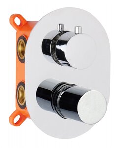 Изображение товара Смеситель AQG Tube 01TUB351CR для душа на 2 выхода, хром