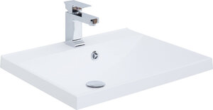 Изображение товара Раковина-столешница Aquanet Нота 284237 50 см, прямоугольная, белый