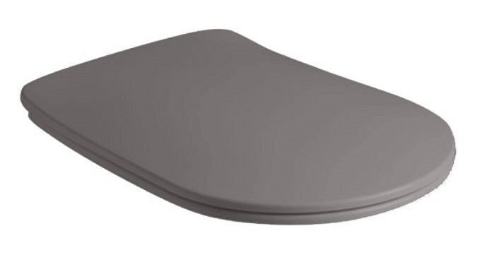 Изображение товара Крышка-сиденье унитаза Kerasan Nolita Slim термопласт серое быстросъемное