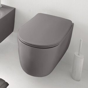 Изображение товара Подвесной безободковый унитаз Kerasan Nolita 531489, с креплениями WB9N, серый