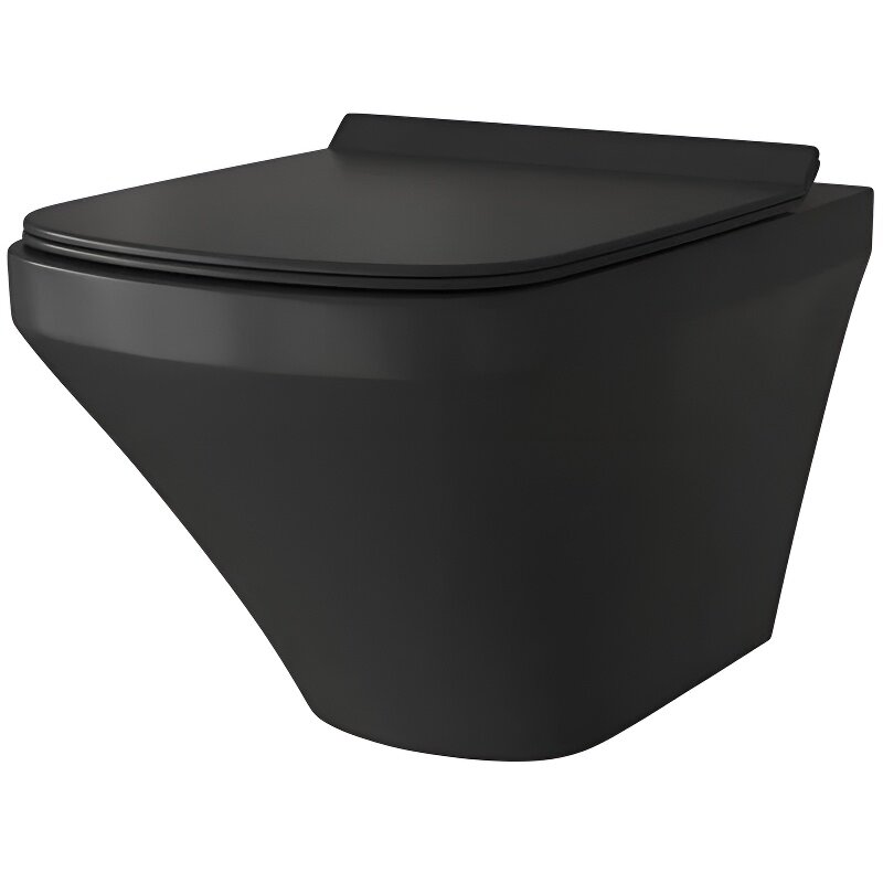 Изображение товара Подвесной безободковый унитаз Grossman GR-4440BMS черный матовый