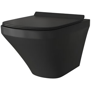 Изображение товара Подвесной безободковый унитаз Grossman GR-4440BMS черный матовый