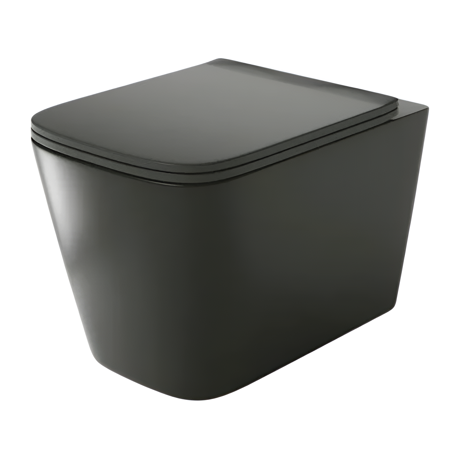 Изображение товара Подвесной безободковый унитаз Grossman GR-4441BMS черный матовый с микролифтом