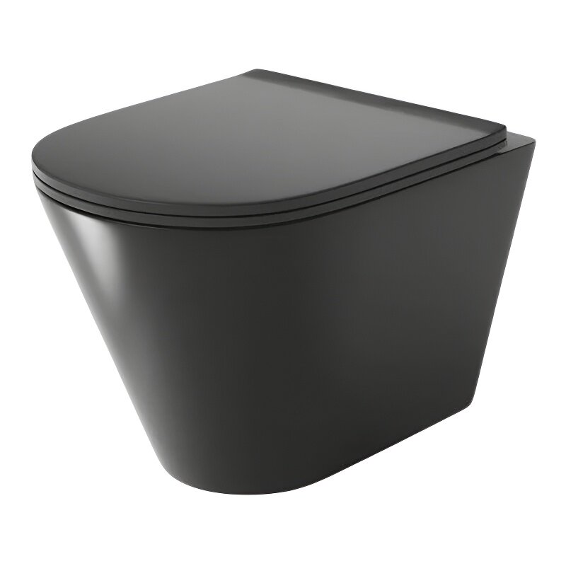 Изображение товара Подвесной безободковый унитаз Grossman GR-4477BMS черный матовый