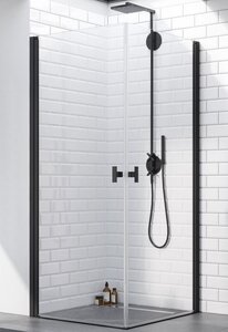 Изображение товара Душевой уголок Radaway Nes 8 Black KDD I, 90 x 90 см, стекло прозрачное, профиль черный