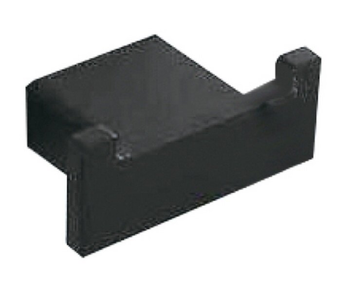 Изображение товара Двойной крючок Orans 9 см черный матовый для настенного монтажа