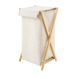 Изображение товара Корзина для белья Casy Home 30х25х60 см бежевый комфортный и стильный аксессуар