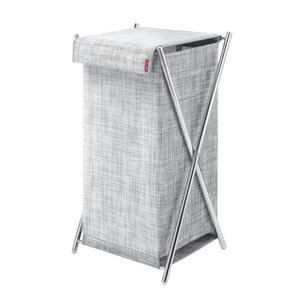 Изображение товара Корзина для белья Casy Home, ширина 30 см, глубина 25 см, высота 60 см, серая, 00-100443/BR-033