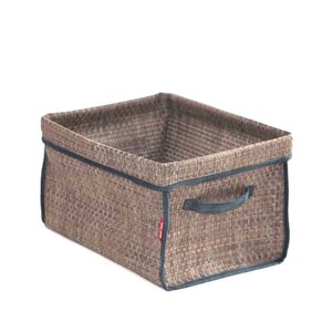 Изображение товара Корзина для аксессуаров Casy Home, ширина 32 см, глубина 27 см, высота 20 см, коричневая, 00-00001290/AB-031