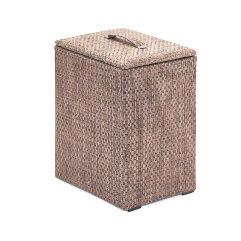 Изображение товара Корзина для мусора Casy Home 27x20 см коричневая с съемной крышкой