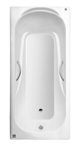 Изображение товара Ванна чугунная Byon Christa 180 x 80 см с ручками, прямоугольная, белый, Н0000307