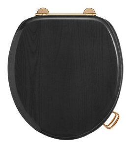 Изображение товара Крышка-сиденье Boheme Vogue 907-B-BR для унитаза, микролифт, черный, бронза