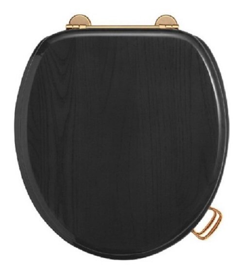 Изображение товара Крышка-сиденье Boheme Vogue 907-B-BR для унитаза, микролифт, черный, бронза