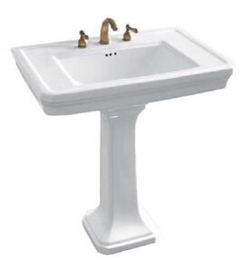 Изображение товара Раковина Boheme Vogue 942-2 с пьедесталом 81 см белая для ванны и кухни