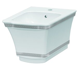 Изображение товара Подвесное биде Boheme Hermitage 953-CR Chrome белый с хромом