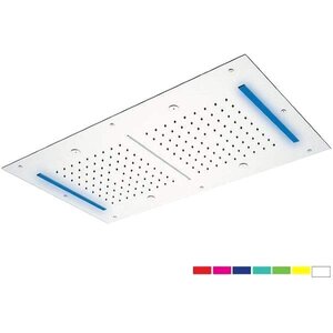 Изображение товара Верхний душ Daniel с светодиодной подсветкой 3 режима, хром, Италия