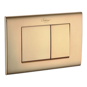 Изображение товара Клавиша смыва Boheme, пластик, кнопки прямоугольные, золото, 655