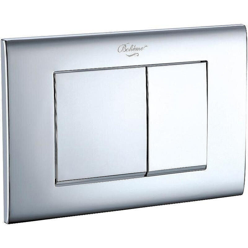 Изображение товара Клавиша смыва Boheme для унитаза пластик хром двухрежимный механизм