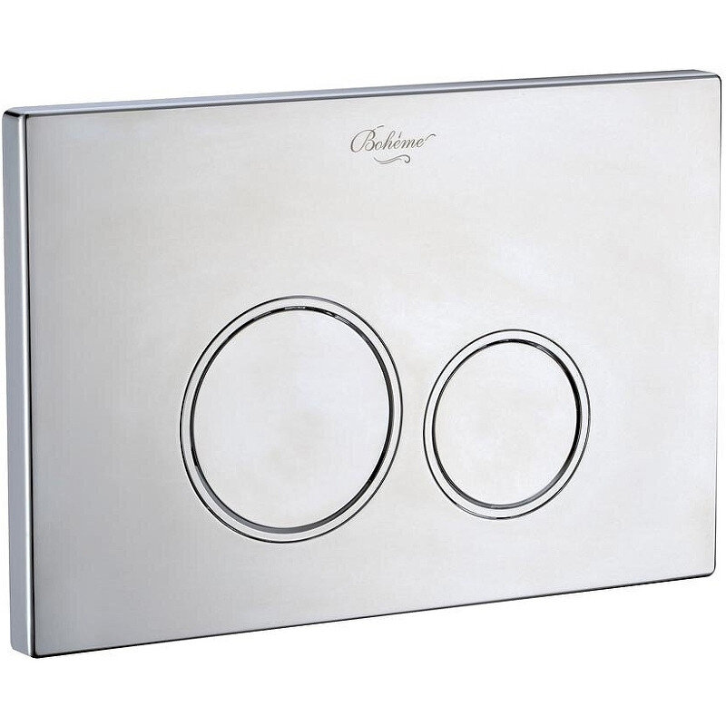 Изображение товара Клавиша смыва Boheme, пластик, кнопки круглые, хром, 659