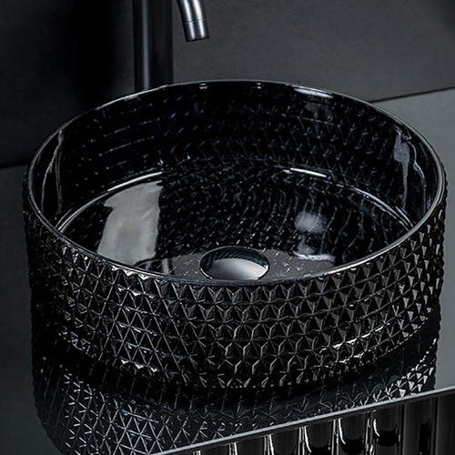 Изображение товара Раковина Boheme Monaco 817-B 39 см накладная, черный