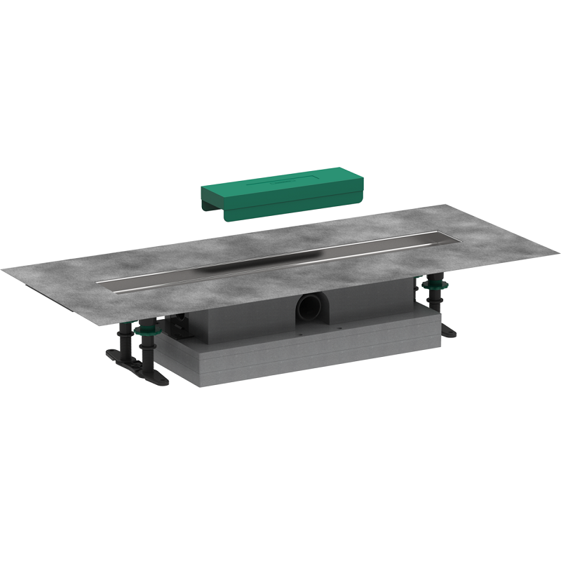 Изображение товара Дренажный канал Hansgrohe uBox universal 60 см установка вровень с полом серый