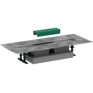 Изображение товара Дренажный канал Hansgrohe uBox universal, 60 см, установка вровень с полом, 56016180, цвет серый