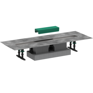 Изображение товара Дренажный канал Hansgrohe uBox universal, 70 см, стандартный (не вровень с полом), 56023180, цвет серый