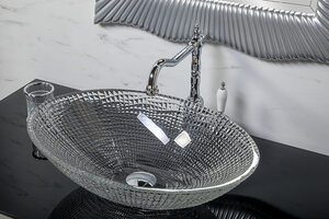 Изображение товара Раковина Boheme NeoArt 813 51 см накладная, прозрачный