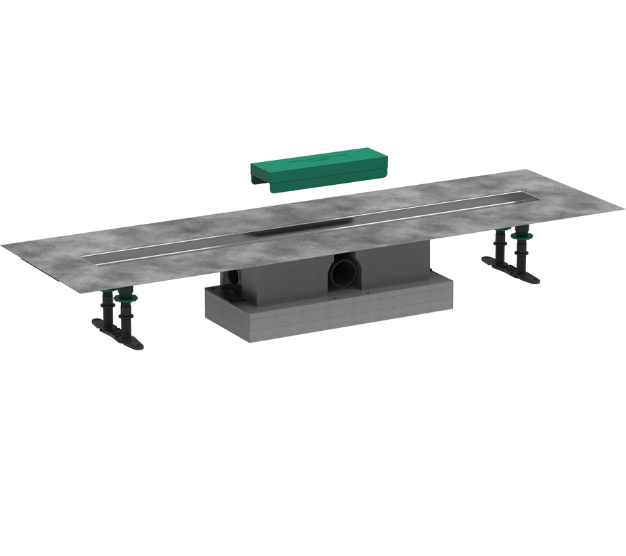 Изображение товара Дренажный канал Hansgrohe uBox universal 90 см серый для душа и ванны