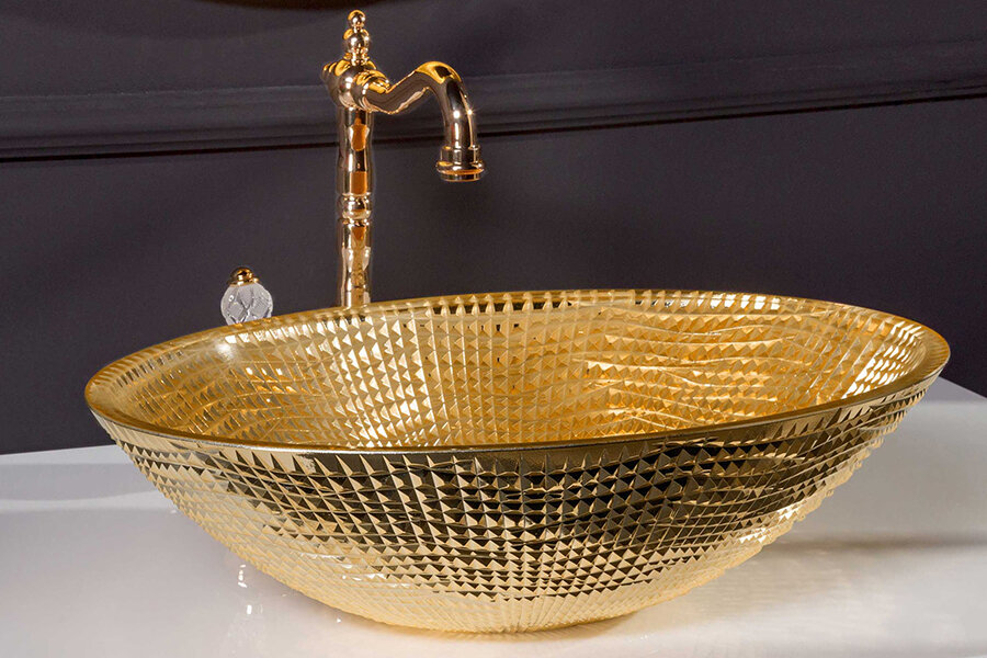 Изображение товара Раковина Boheme NeoArt 814 51 см накладная, золото