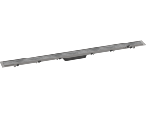 Изображение товара Решетка для дренажного канала Hansgrohe RainDrain Rock, 100-110 см, подрезная, под плитку, хром, 56033000