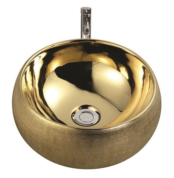 Изображение товара Раковина Boheme NeoArt 862 39 см накладная, золото