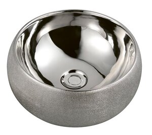 Изображение товара Раковина Boheme NeoArt 863 39 см накладная, серебро