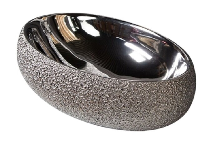 Изображение товара Раковина NeoArt 861 48 см овальная накладная с серебристым цветом
