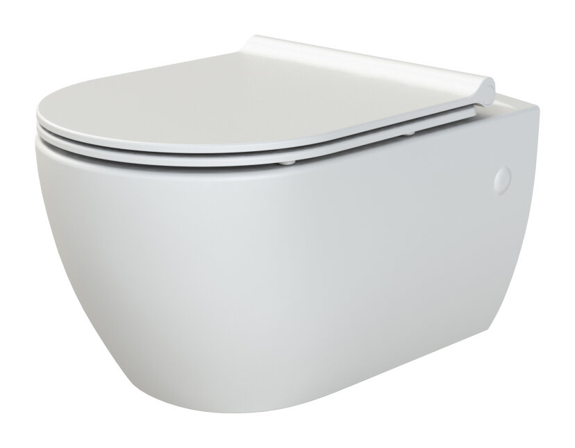 Изображение товара Подвесной унитаз Boheme Bianca 963-W Безободковая чаша 37x52.5x29 см
