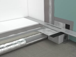 Изображение товара Дренажный канал Hansgrohe uBox universal, плоская установка, 01000180, цвет серый