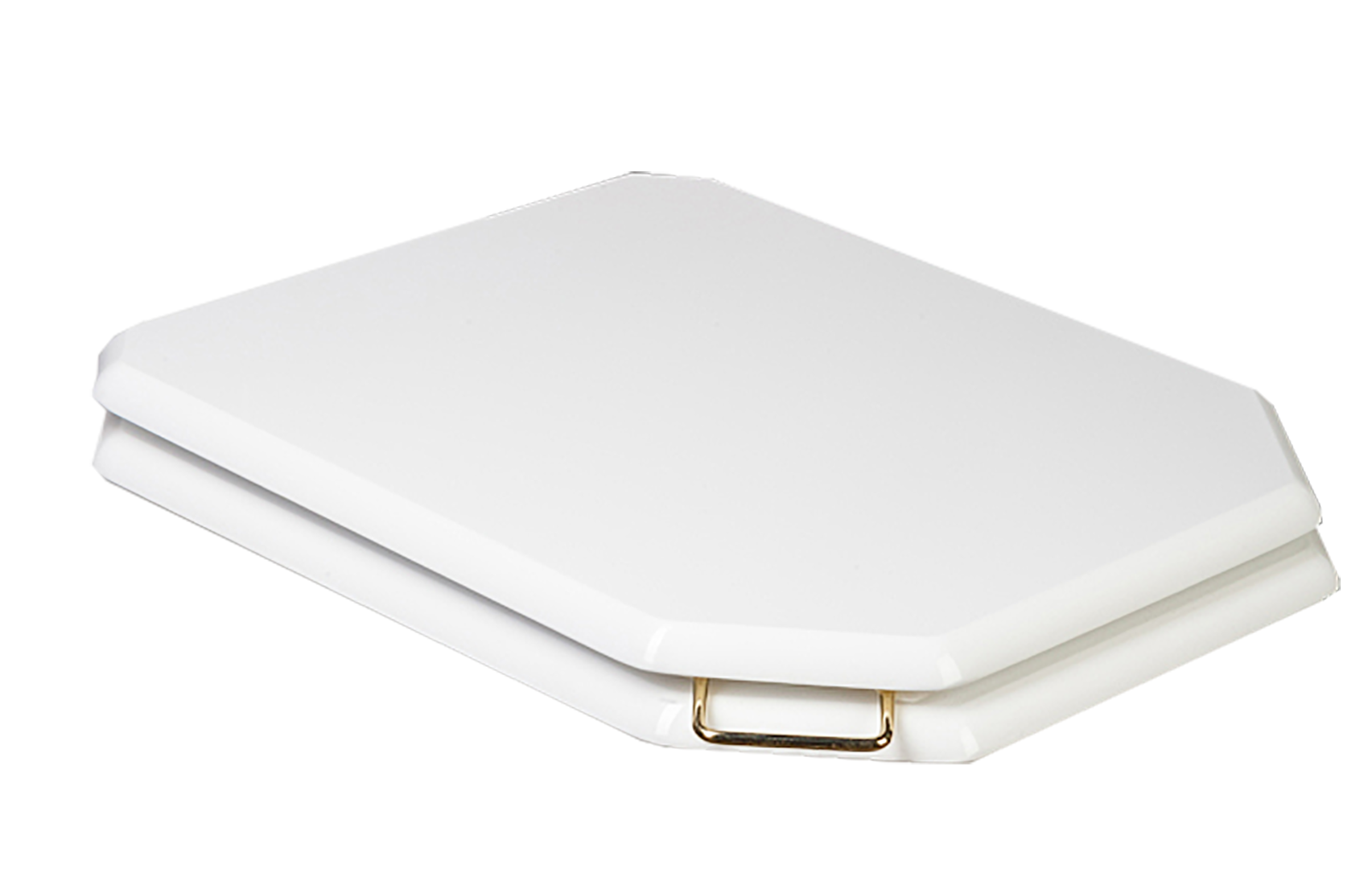 Изображение товара Крышка-сиденье для унитаза Boheme Vogue 947-BR микролифт белая бронза