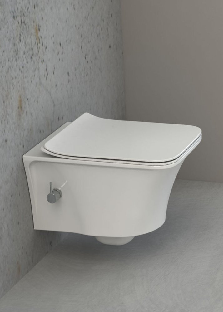 Изображение товара Подвесной унитаз Boheme Mirage 965-2 с функцией биде белый